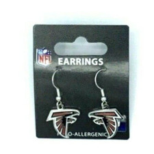 Pendientes colgantes con logotipo de Atlanta Falcons NFL