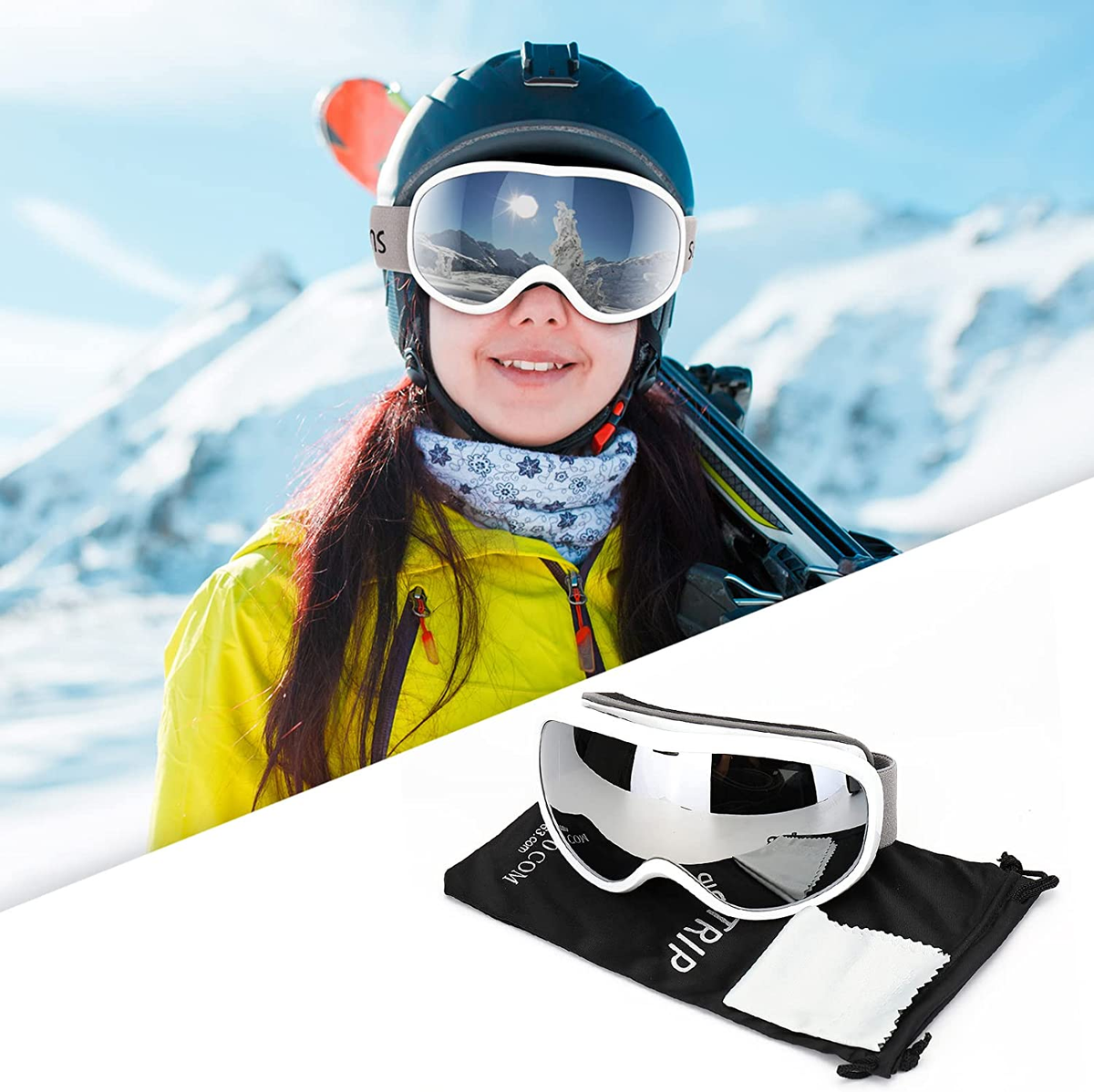Supertrip Ski Snowboard Goggles Men Women Over The Glasses 
