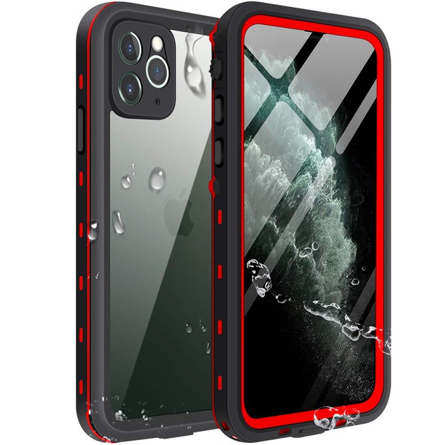 Iphone Xs Max Waterproof Case Yuker Anti Scratch Built In Screen