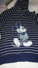 Medium Youth 7/8 Mickey Mouse Hooded Sweater NWT Disney Parks