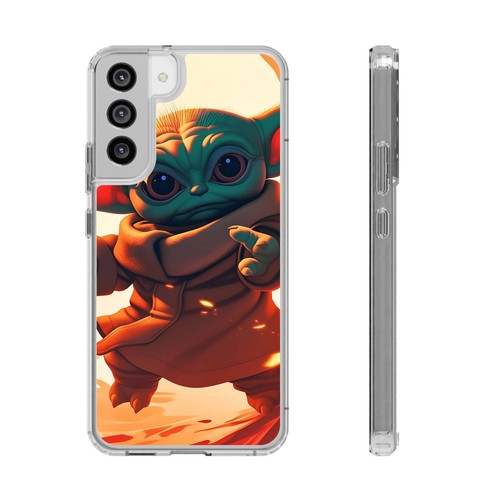 Cute Baby Yoda Clear Phone Case, Mandalorian Gift, Star Wars Case, Geeky Phone - Picture 110 of 124