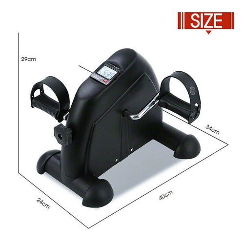 PORTABLE EXERCISER MINI BIKE TRAINER EXERCISE MACHINE DESK HOME GYM PEDAL CYCLE - Picture 3 of 11