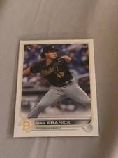 N20 2022 Topps Series 1 Rookie Max Kranick Pittsburgh Pirates