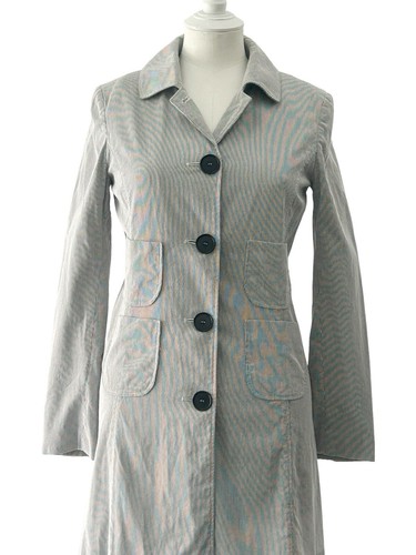 Cappotto donna Paul Smith nero etichetta giacca lavoro utility cotone cordino piccolo - Foto 4 di 24