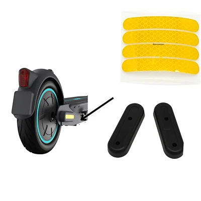 Ninebot Max G30 Hinterrad Abdeckung Reflektor Set StVO Konform Gelb G30D G30D2