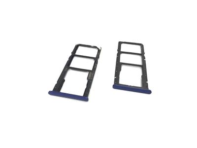 Original Huawei 7C Nano Sim Karten Halter SD Karten Tray Karten Slot Blau