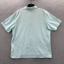 Vineyard Vines Polo Shirt Mens Large Short Sleeve Light Aqua Blue 