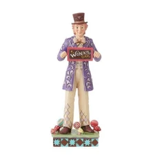 Jim Shore Willy Wonka Willy Wonka With Rotating Golden Ticket Figurine 6013720