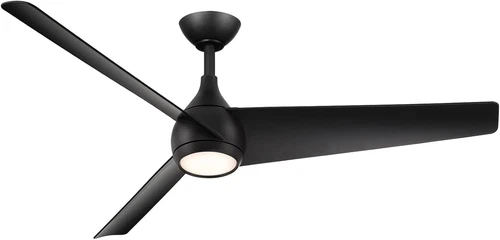 Minka Aire Twist 52" Ceiling Fan with LED Lights & Remote - Coal Finish - Picture 1 of 9