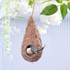 Bird Nest for Bird Breeding Straw Nest for Garden Hanging Decor