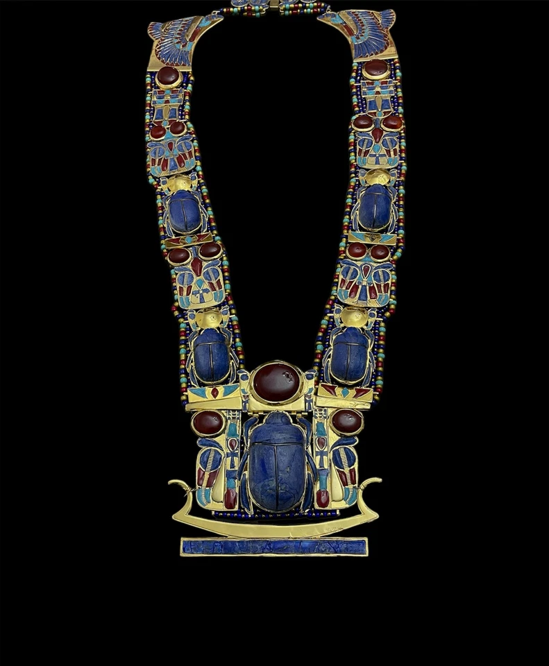 King Tutankhamun Scarab Necklace, Pectoral for King Tutankhamun - Image 4 of 4