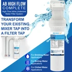 4 Stage filtration Inline Undersink Water Filter System Whole Kit