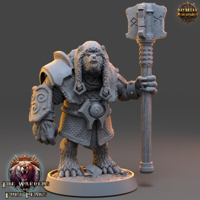 Basher Giant Humanoid Bear - Werbär - Daybreak Miniatures, Fantasy Figuren