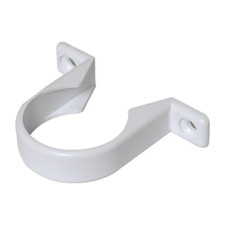 50mm Down Pipe Clip Bracket, ABS Waste Pipe Fitting, Drainage & Plumbing, White
