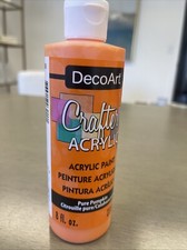 DecoArt Crafter's Acrylic All-Purpose Paint 8oz-Pure Pumpkin