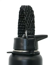 Paracord Handle Strap with Safety Ring & Carabiner for Hydro Flask Water Bottle