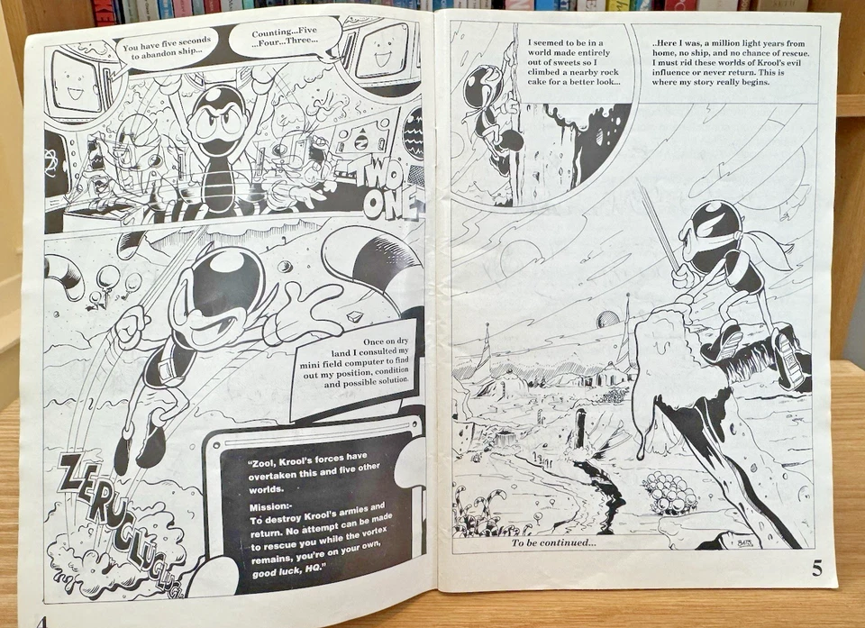 Zool PC Big Box MS-DOS Original Manual ONLY(including original comic strip) - Image 4 of 4