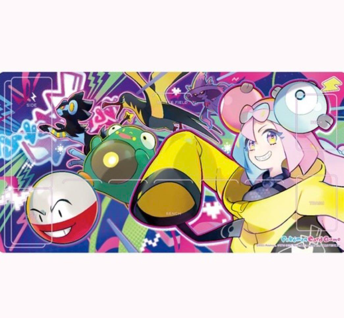 pokemon card playmat TCG Two-Tone Orange and friends have come out to play Biouai Playmat for Card Gameplay