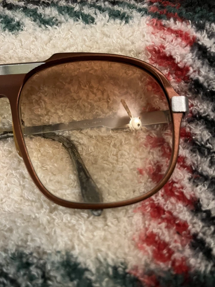 Vintage Stingray Sunglasses West Germany Disco Copper Bronze Frames Amber DOC - Image 3 of 4