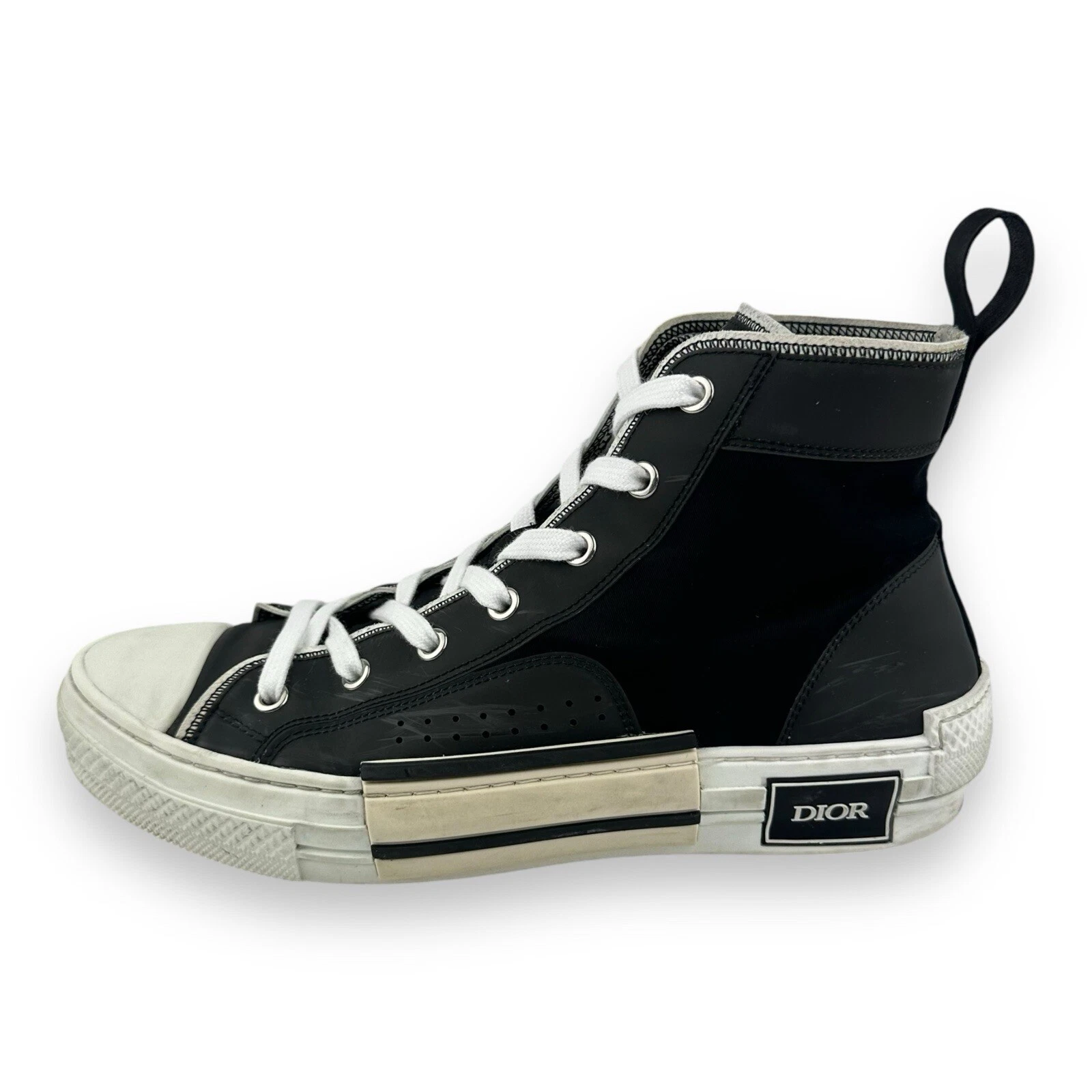 Baskets montantes homme Dior B23 noir/blanc taille UK 6,5 EU 40,5