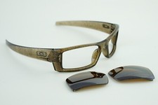 Oakley GASCAN S History Text Smoke Brown Sunglasses Frames Only