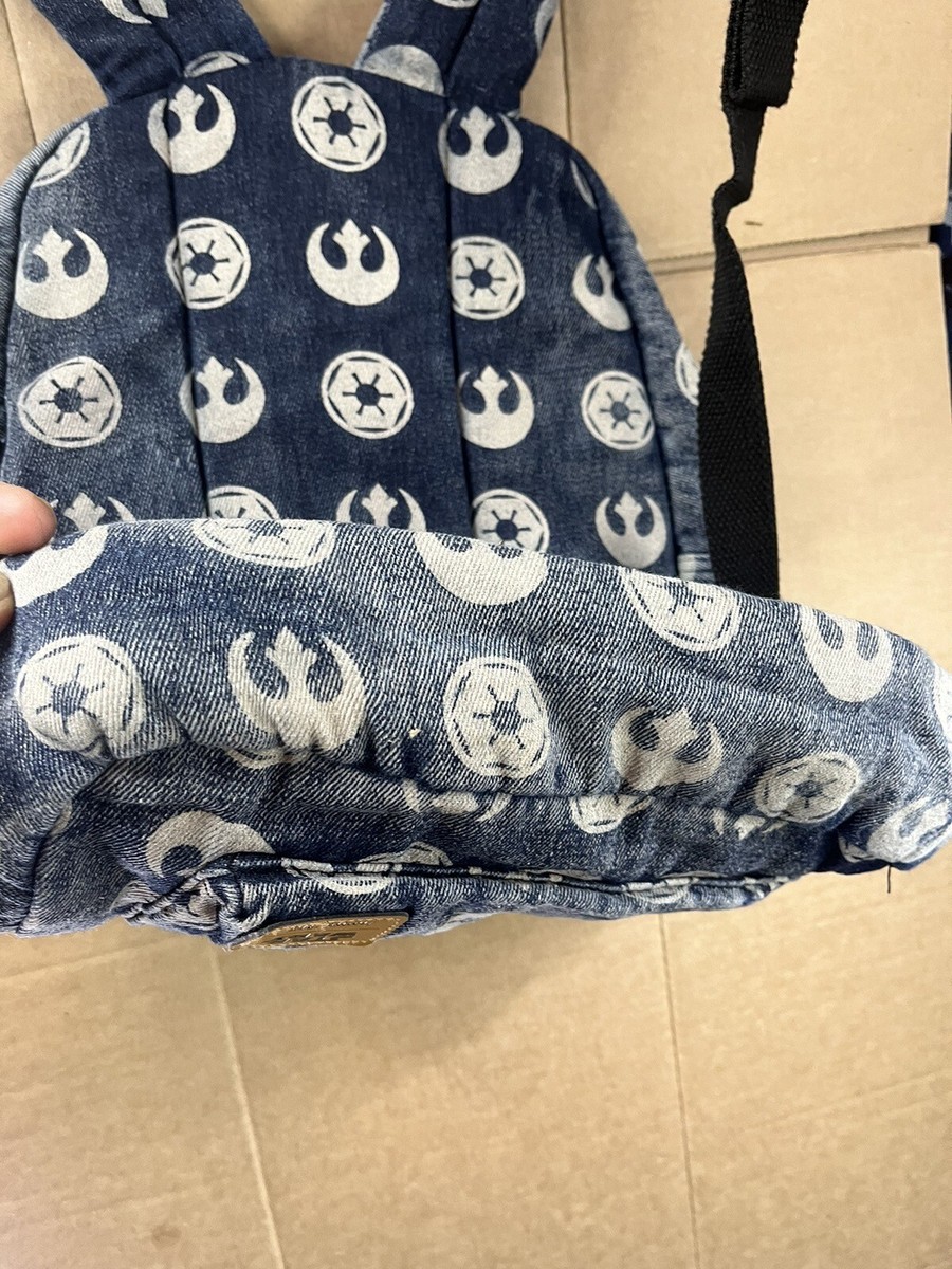 Loungefly Disney Distressed Denim Blue Star Wars Imperial Star Backpack Loungefly Star Wars Imperial Starbird Denim Backpack main image 4