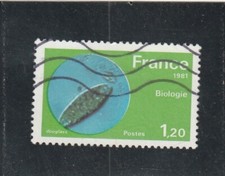 L5518 FRANCE Timbre Y&T N° 2127 de 1981 " Biologie micro organisme " Oblitéré