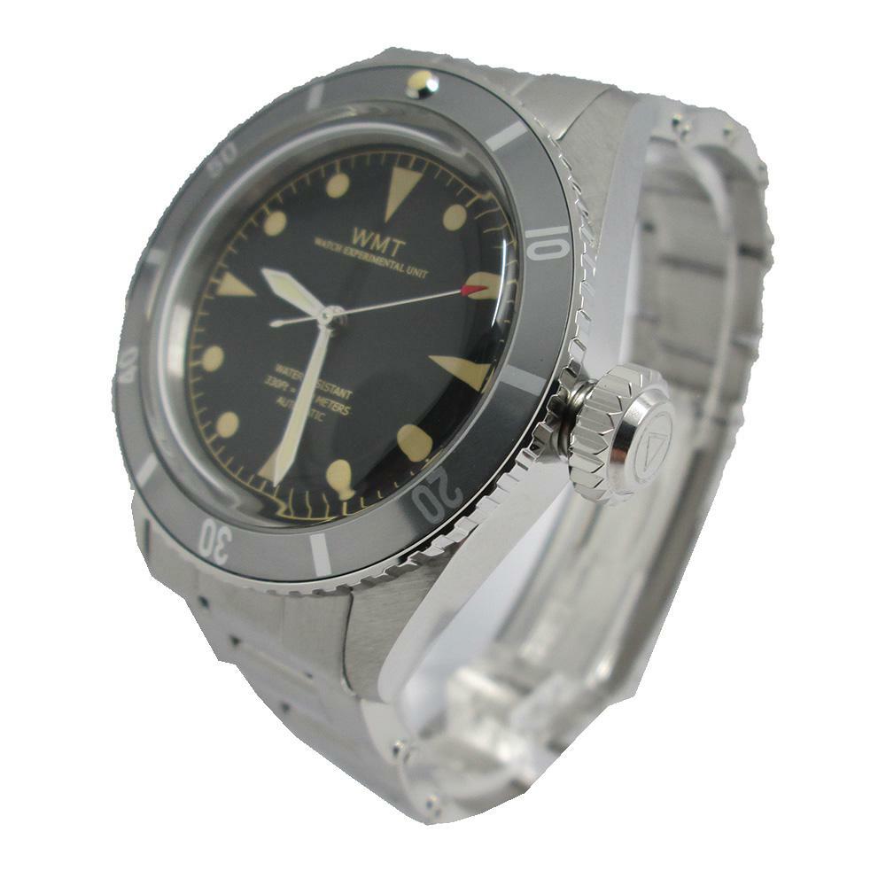 Walter Mitt Sea Diver Vintage Acciaio Automatico Nero Ambra