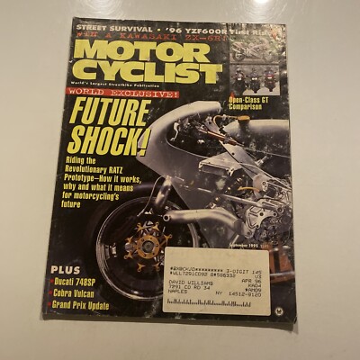 1995 September Motor Cyclist magazine The Future Of Shock (CP263