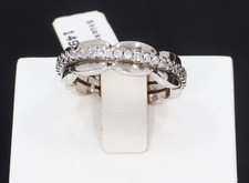 Ring Sterling-Silber 925/-, Gewicht 5,97 g, Größe 52, Beweglicher-Zirkonia-Ring