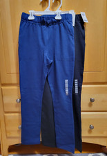 Set of 2 Osh Kosh Boys Size 10 100 Cotton Pull-On Pants in Navy and Black