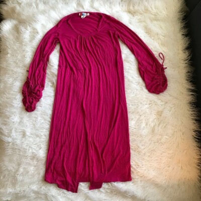 FREE PEOPLE BEACH MAGENTA BOHO TUNIC DRESS