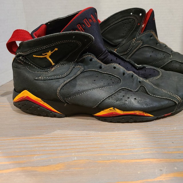 2006 NIKE AIR JORDAN RETRO 7 BLACK/CITRUS SZ 14 Dead Stock NWB Suede 304775-081 | eBay