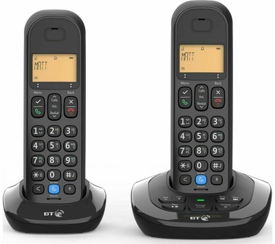 Bt 30 Twin Digital Cordless Telephone With Answering Machine Speakerphone Ebay