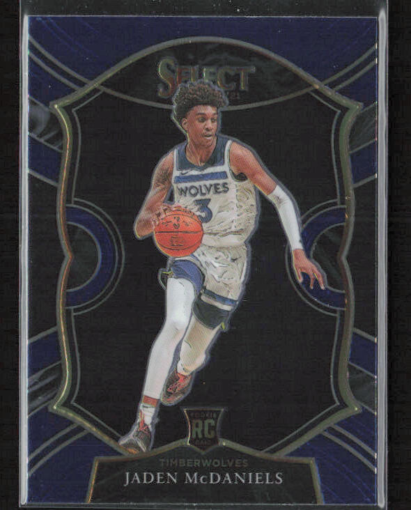 2020-21 Panini Select #88 Jaden McDaniels Blue Minnesota Timberwolves