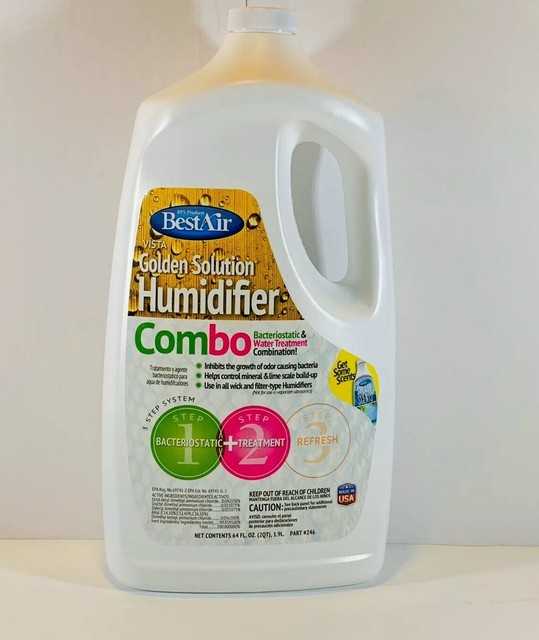 BestAir Golden Solution Humidifier Bacteriostatic/Water Treatment Combo
