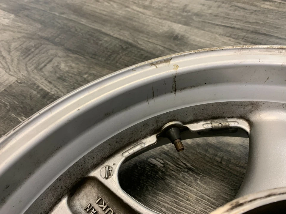 Suzuki 1991-1993 GSX1100G OEM Rear Wheel Rim #31 - STRAIGHT - Image 4 of 4