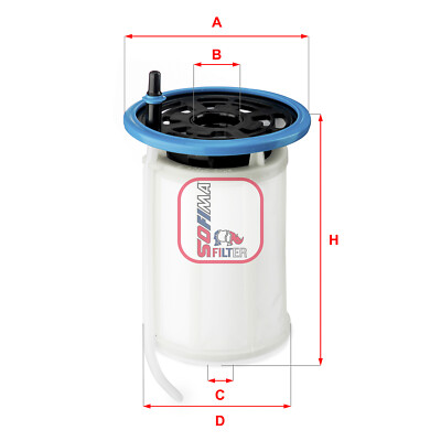 SOFIMA S6079NE Kraftstofffilter für FIAT
