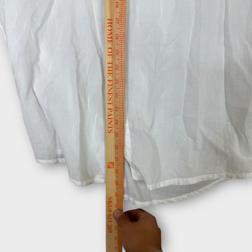 James Perse Standard Sz 3 Large Classic White Button Up Shirt Cotton Made in USA - Picture 9 of 12
