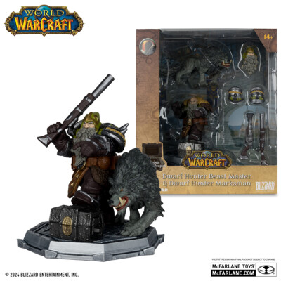 McFarlane World of Warcraft Action Figur 15 cm: Dwarf Hunter: Beast Master
