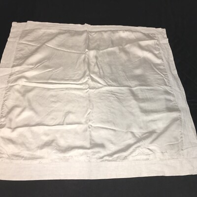 Pottery Barn Gray Mist Linen Tencel Lycocell Trim Euro Pillow Sham Pair Linen