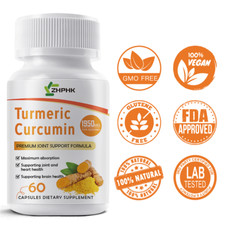 Turmeric Curcumin Supplement 1950mg with Organic Ginger Turmeric, BioPerine