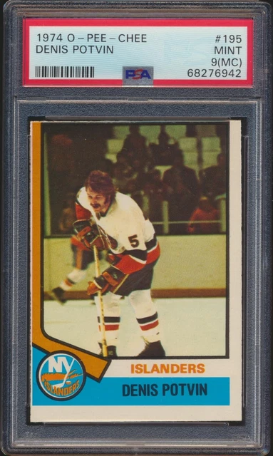 1974 O-Pee-Chee Denis Potvin #195 New York Islanders PSA 9 (MC) MINT