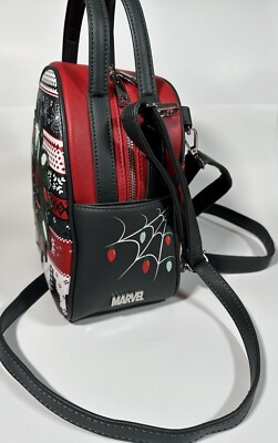 Marvel Spider-Man Christmas Sweater Mini Backpack Crossbody  display picture 1