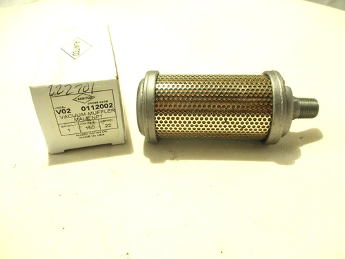 NEW ALWITCO V02 VACUUM MUFFLER MALE NPT 0112002
