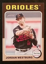 2024 Topps Heritage Jordan Westburg Rookie Card Baltimore Orioles No. 229