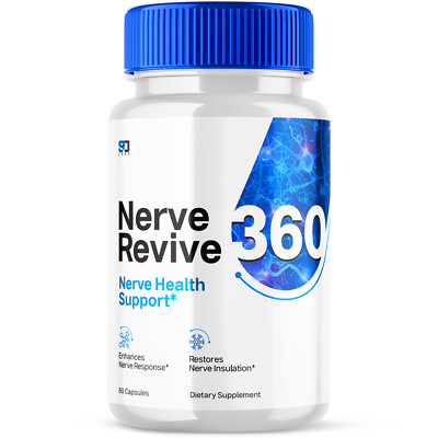(1 Pack) Nerve Revive 360 - Nerve Health & Cognitive Support Supplement 60ct