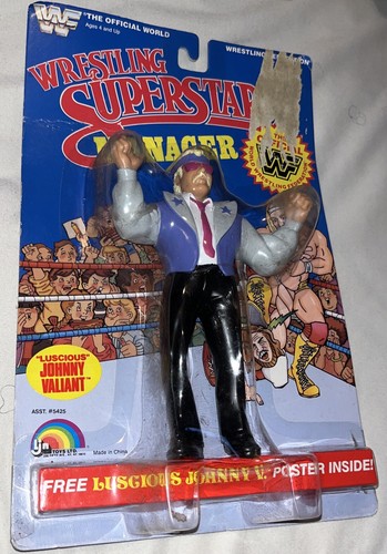 WWF LJN Wrestling Superstars LUSCIOUS JOHNNY VALIA...