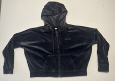 Women's DKNY Sport Long Sleeve Gray Size Small Jacket Hoodie Zip Up Front Logo