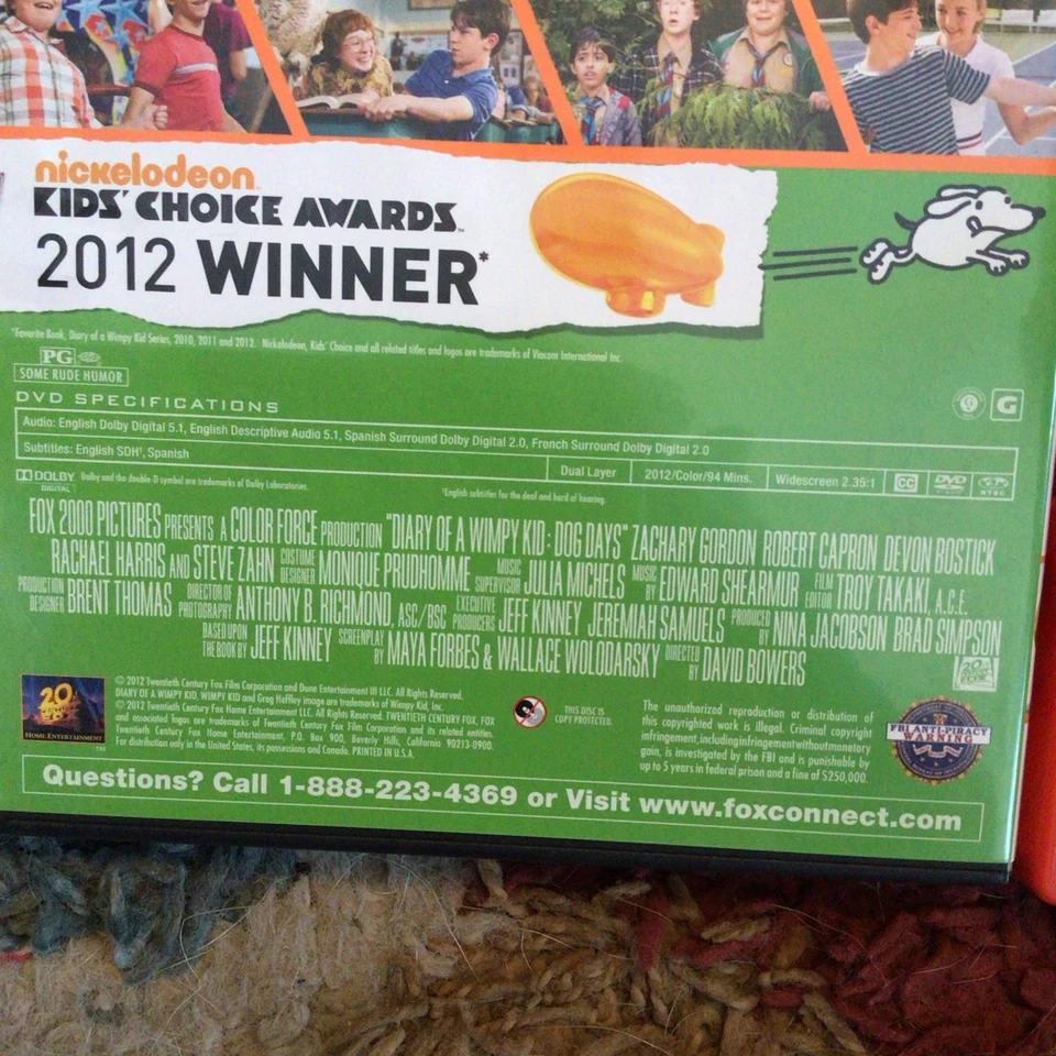 Diary of a Wimpy Kid DVD 2 movies - Rodrick Rules + Dog Days NOT TESTED - Image 4 of 4